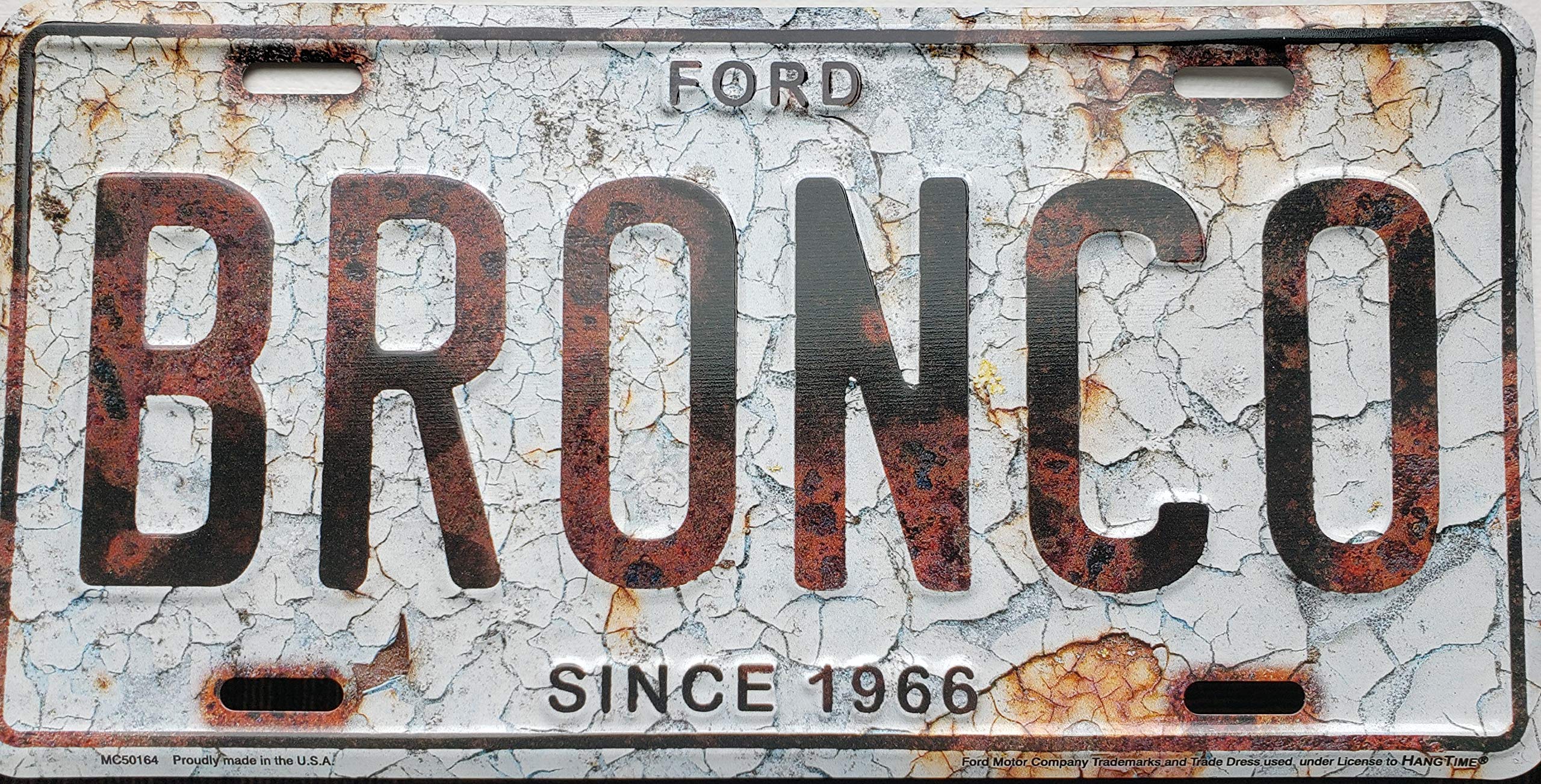 Artisan Owl Ford Bronco Officially License 6"x12" Aluminum License Plate Tag