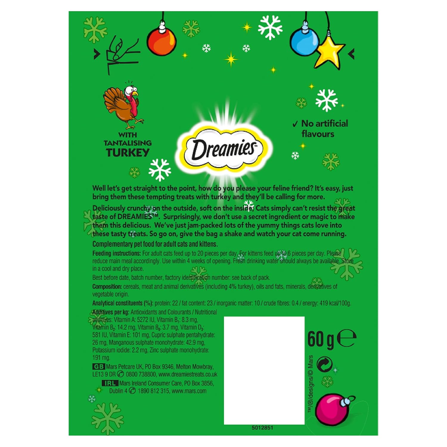 Dreamies Cat Treats with Turkey (60g)
