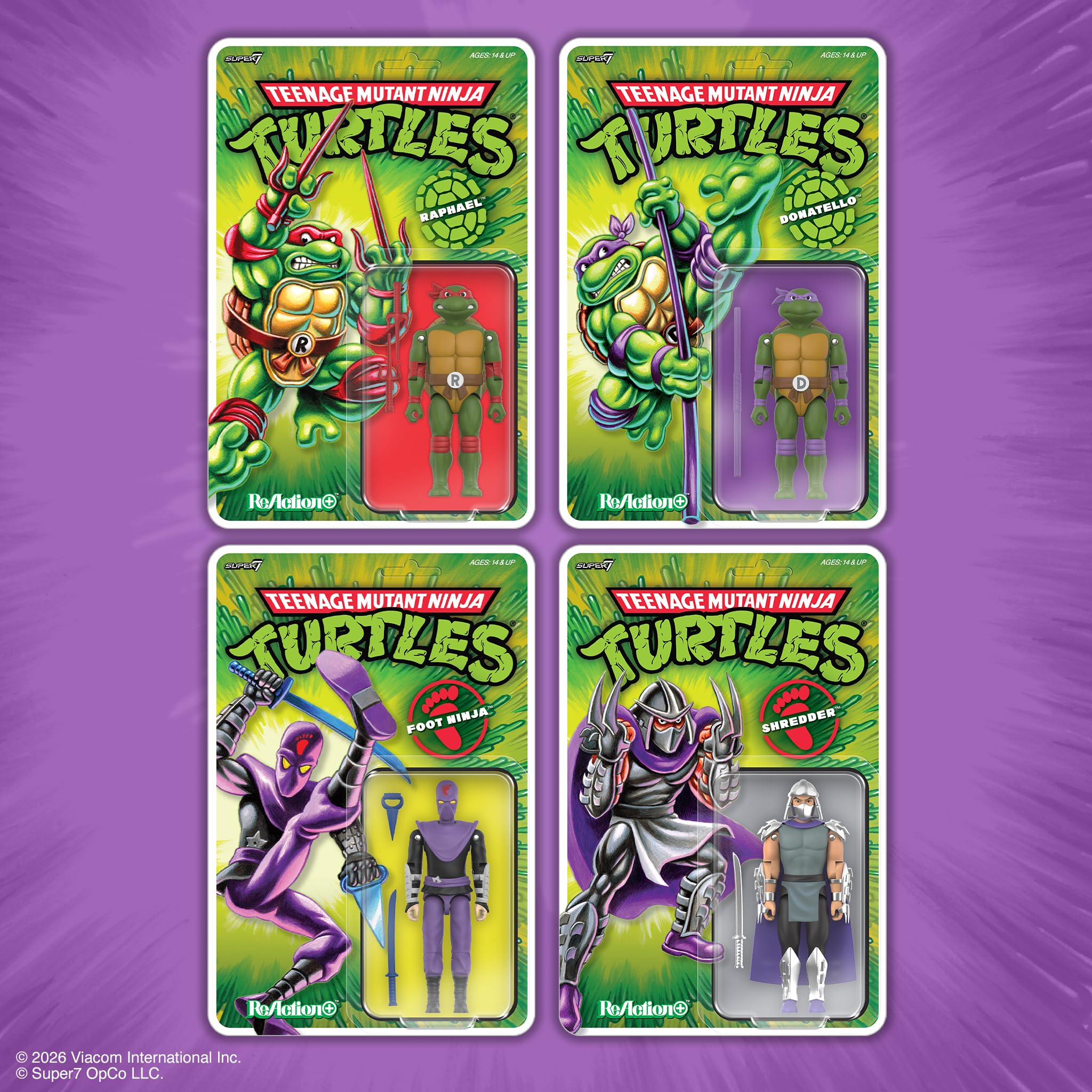 Super7 Teenage Mutant Ninja Turtles Reaction+ Wave 01 - Action Figure Shredder