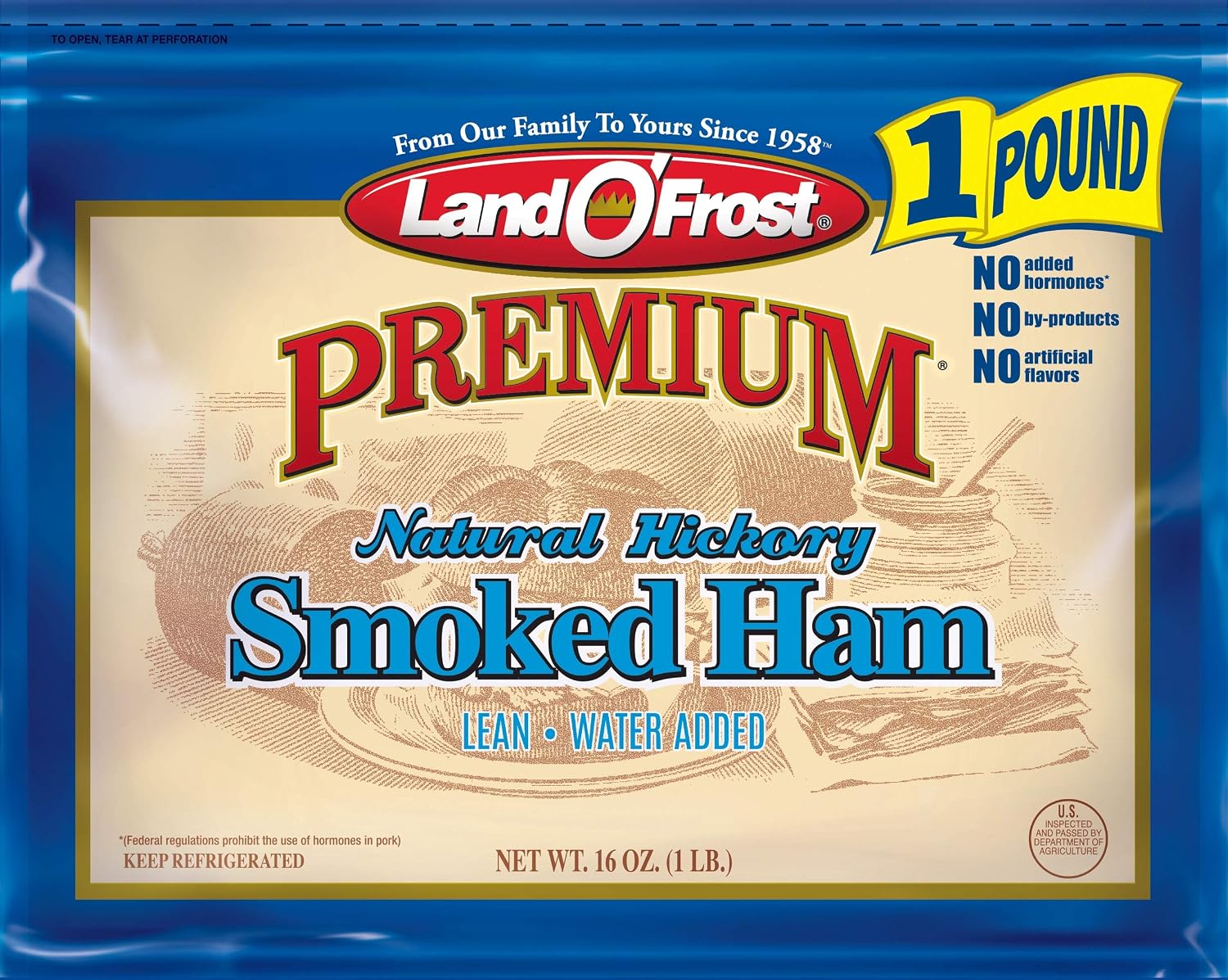 Land O'Frost Premium Smoked Ham, 16 Oz