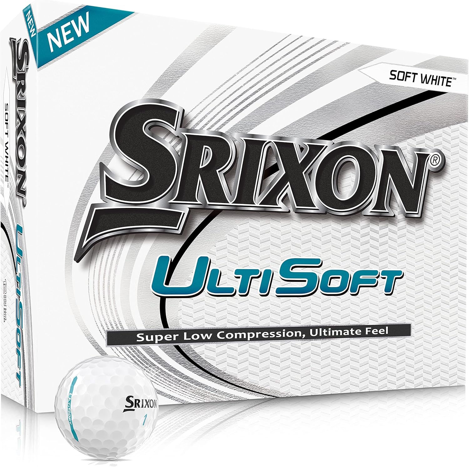 Srixon UltiSoft White 12 Balles de Golf Soft Feel Très Faible