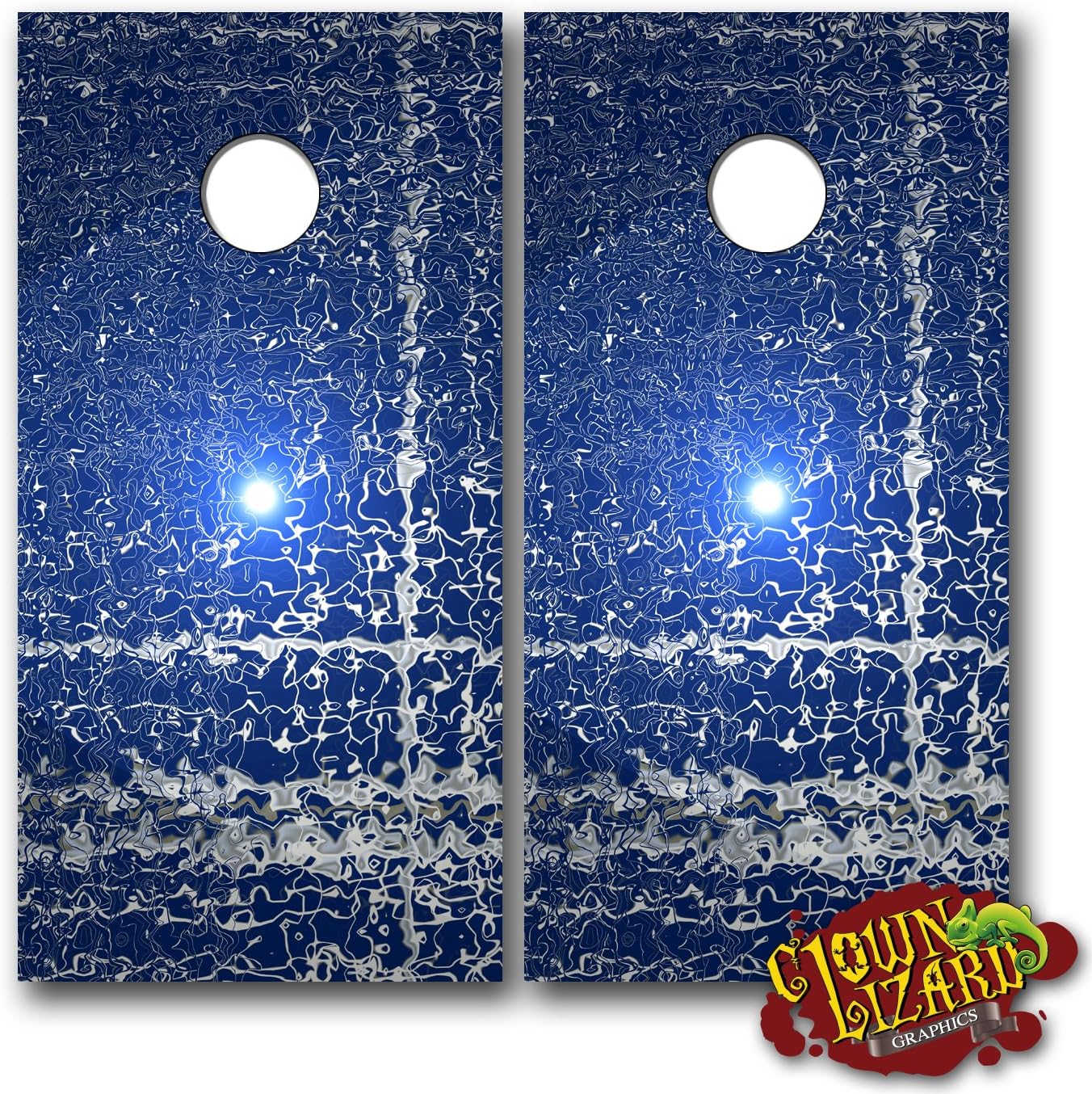 CL0104 Daliesque CORNHOLE LAMINATED DECAL WRAP SET Decals
