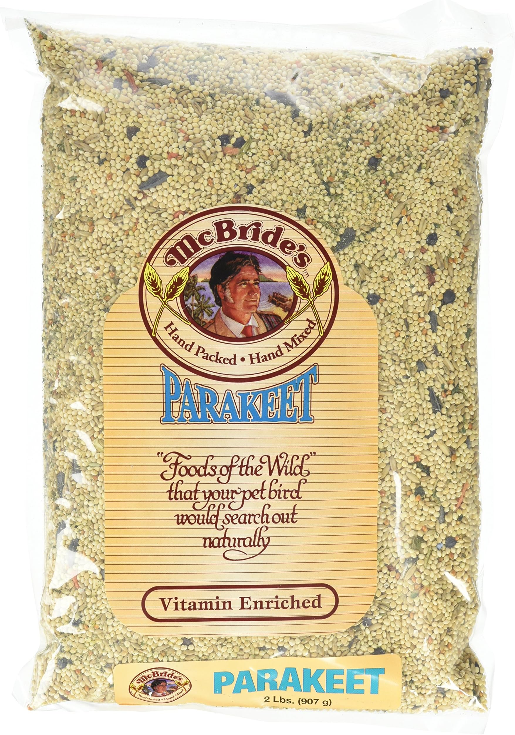 Kaylor Made Mcbride Vitamin Enriched Parakeet White Proso Milet Canary Seed 2Lbs