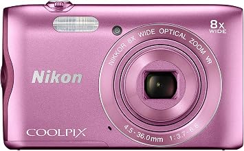 Nikon Digital Camera COOLPIX A300 8X Optical Zoom 2005 Pixels Pink A300PK