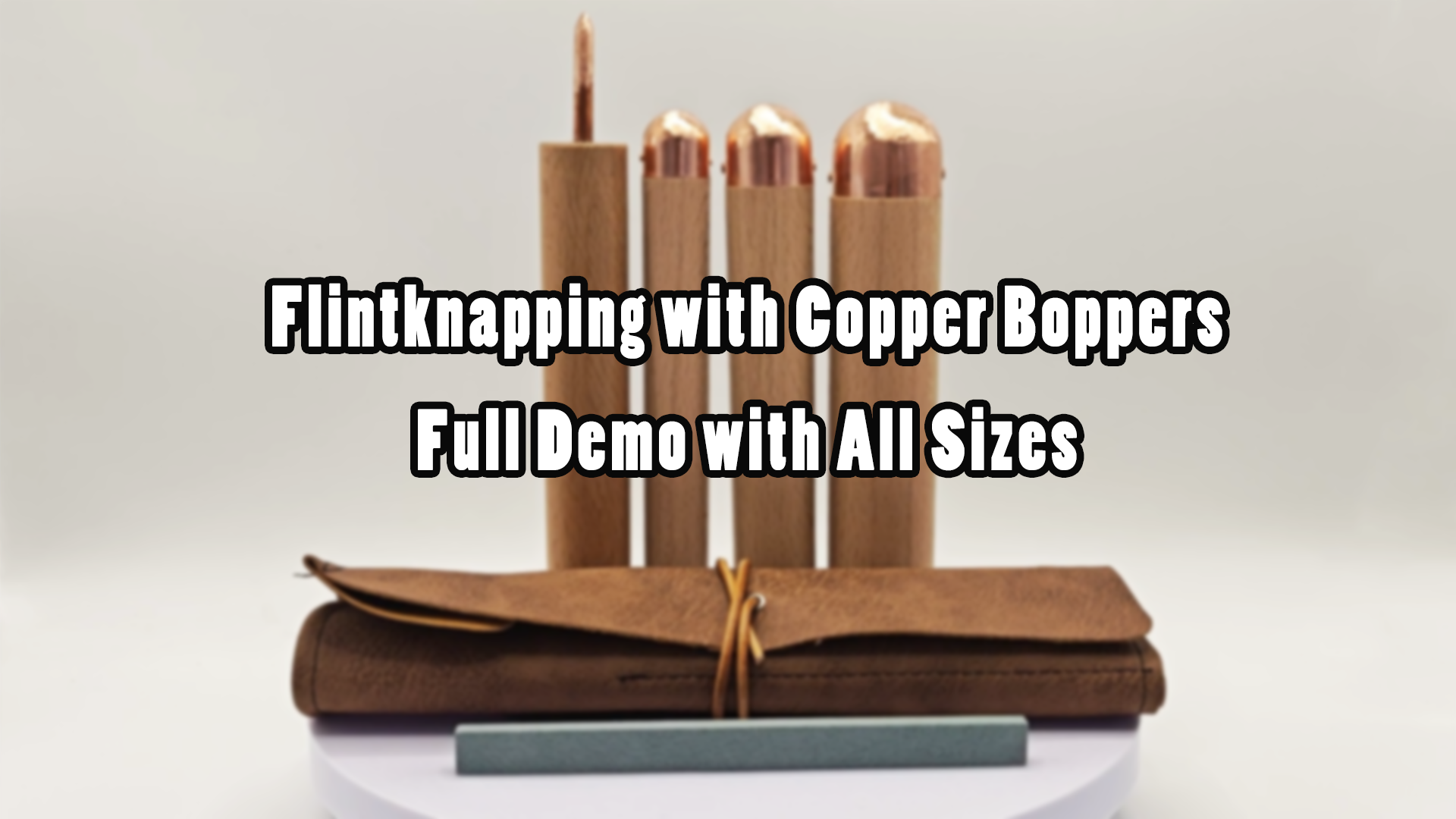 Flint Knapping Tool Set for Professionals and Beginners, DIY Obsidian Craft Tool Set, Volcanic Glass Craftsman Stone Age Tools, Pressure Flakers and Copper Boppers