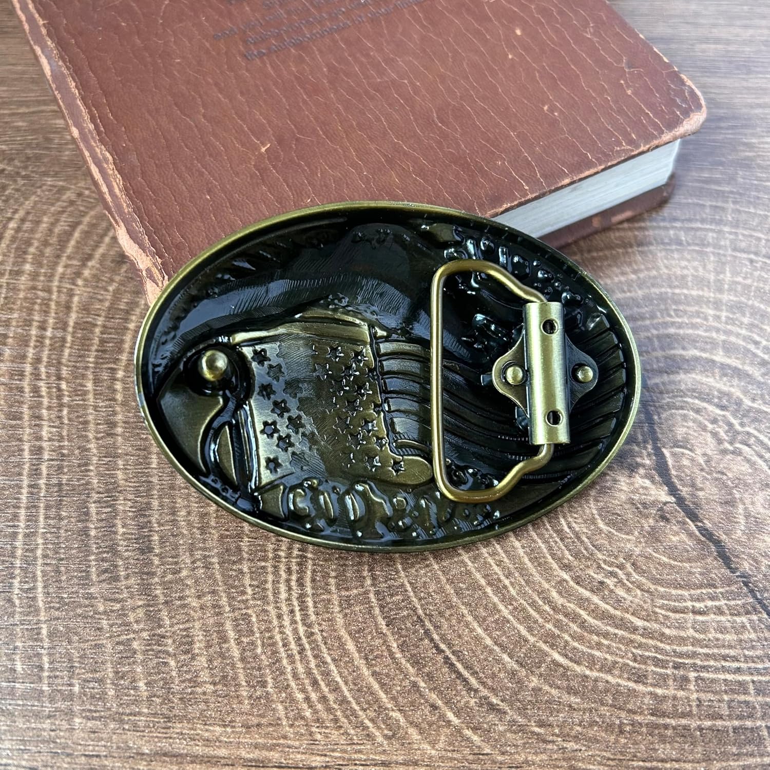 Western Belt Buckles for Men Women, American Air Force Sheriff Cowboy Belt Buckle Gifts for Christmas Birthday Halloween - Image 6