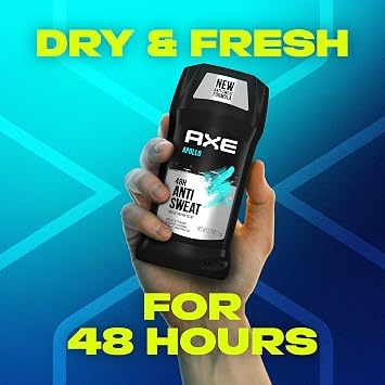 AXE Apollo Antiperspirant Deodorant Stick For Men Sage & Cedarwood 48 Hr Anti Sweat Mens Deodorant & Body Wash Phoenix 4 Count 12h Refreshing Scent Crushed Mint & Rosemary Men's Body Wash