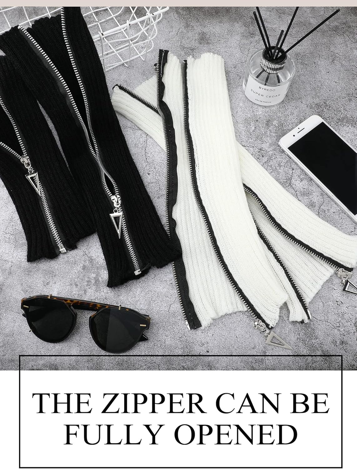 2 Pairs Women Goth Knitted Leg Warmers Lolita Y2k Knee High Stockings Japanese Kawaii Boot Socks, White and Black (Classic Style) at  Women’s Clothing store