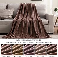 Vista 183 de BEDELITE Fleece Blanket White Throw Blanket for Couch & Bed, Luxury Plush Cozy Fuzzy Blanket 50" x 60", Super Soft Warm Lightweight Throw Blanket