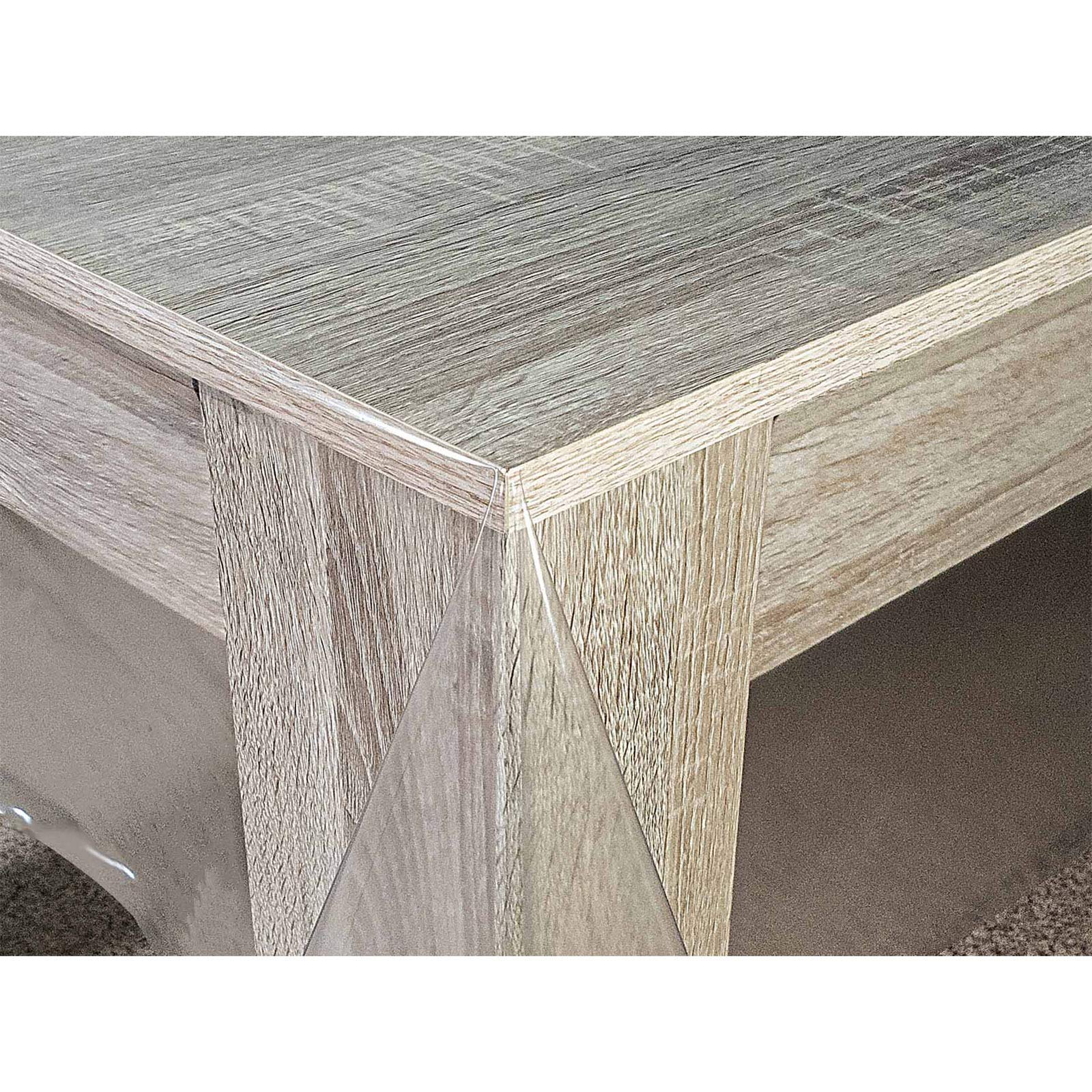 DecoMeister Mantel Protector Transparente 140x280 cm - Protector de Mesa PVC Impermeable y Antimanchas - Película de Vinilo para Comedor y Jardín - Mantel de Hule Fácil de Cortar - Transparente Liso