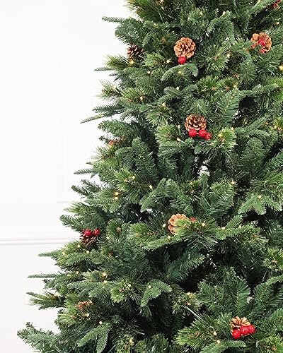 Miniatura 10 de HOLIDAY STUFF Construcción realista con bisagras de árbol de Navidad de 6 pies (6 pies sin iluminar)