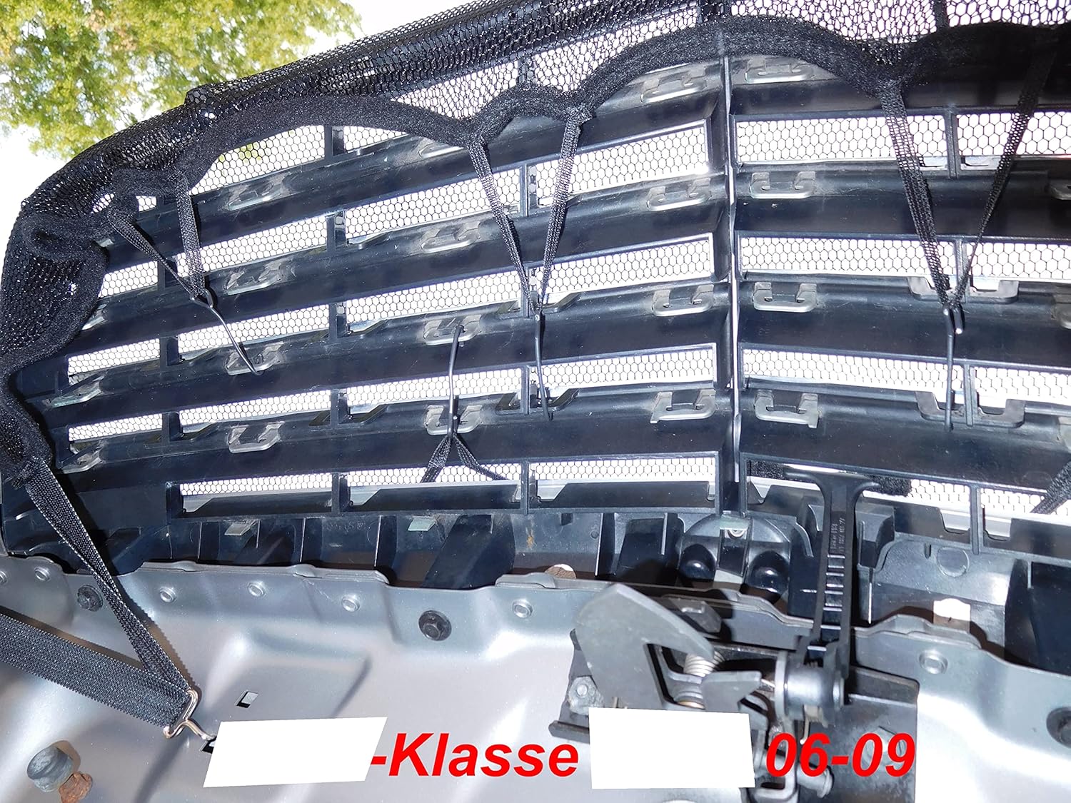 AB3-00174c Carbon Fiber Look Hood Bra Compatible with Mercedes E-Class W211 2002-2006 Front End Nose Mask Bonnet Bra