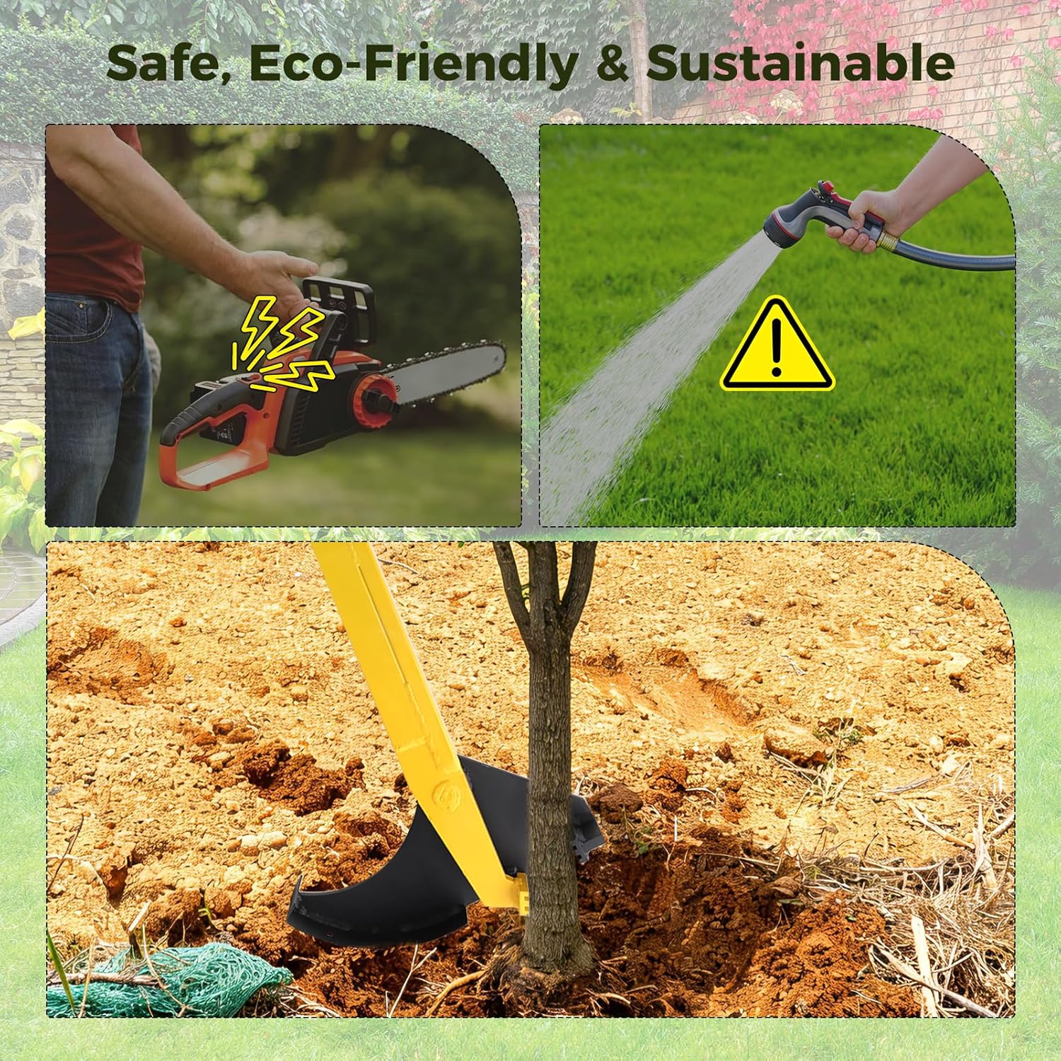 Large Size Sapling Puller Tool Heavy Duty Tree Root Puller for ¼ to 2" Woody Stems Fully Uproots Trees, Shrubs, Vines and Thorns