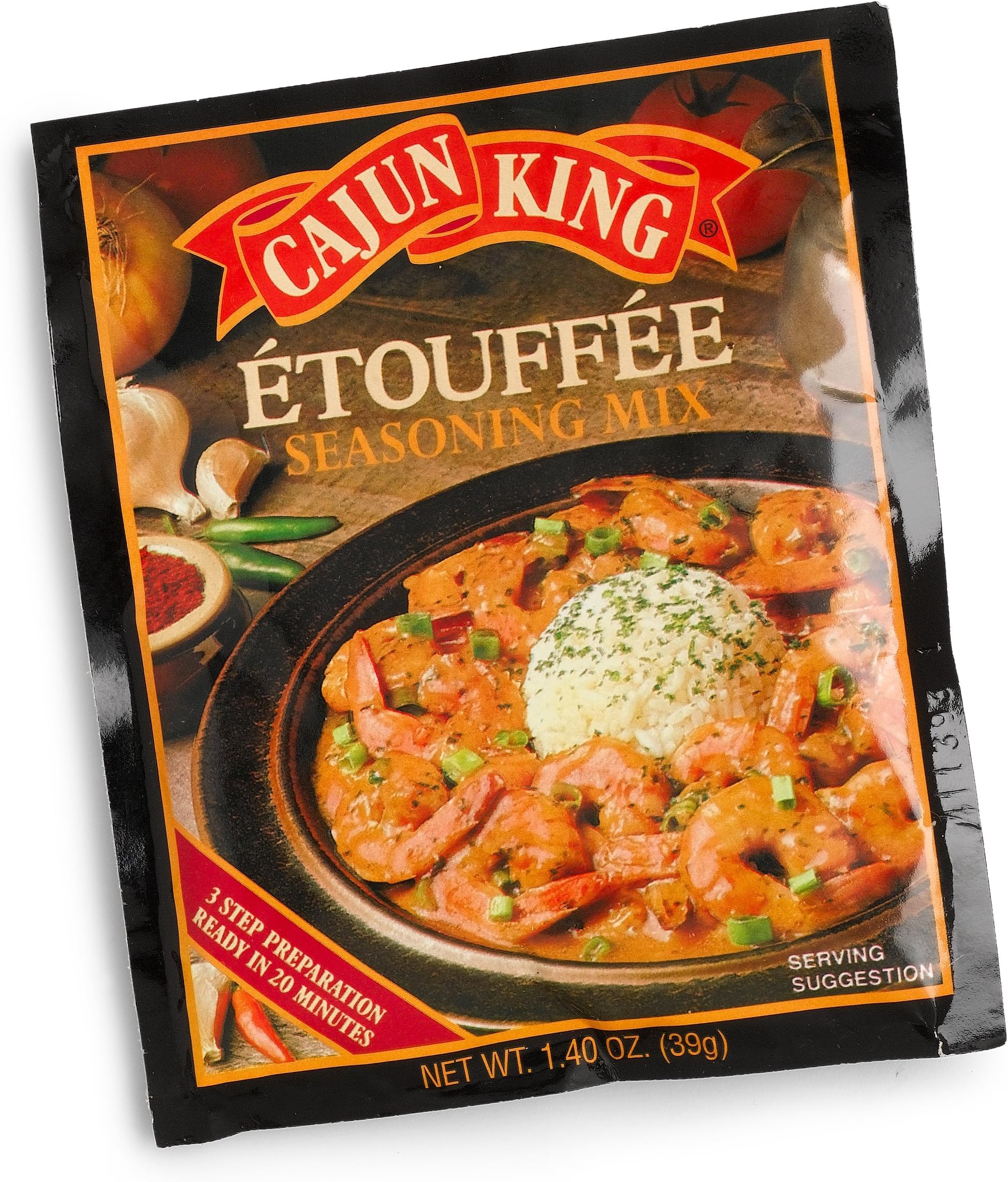 Cajun King Etouffee Seasoning Mix, 1.4-Ounce Packages (Pack of 24)