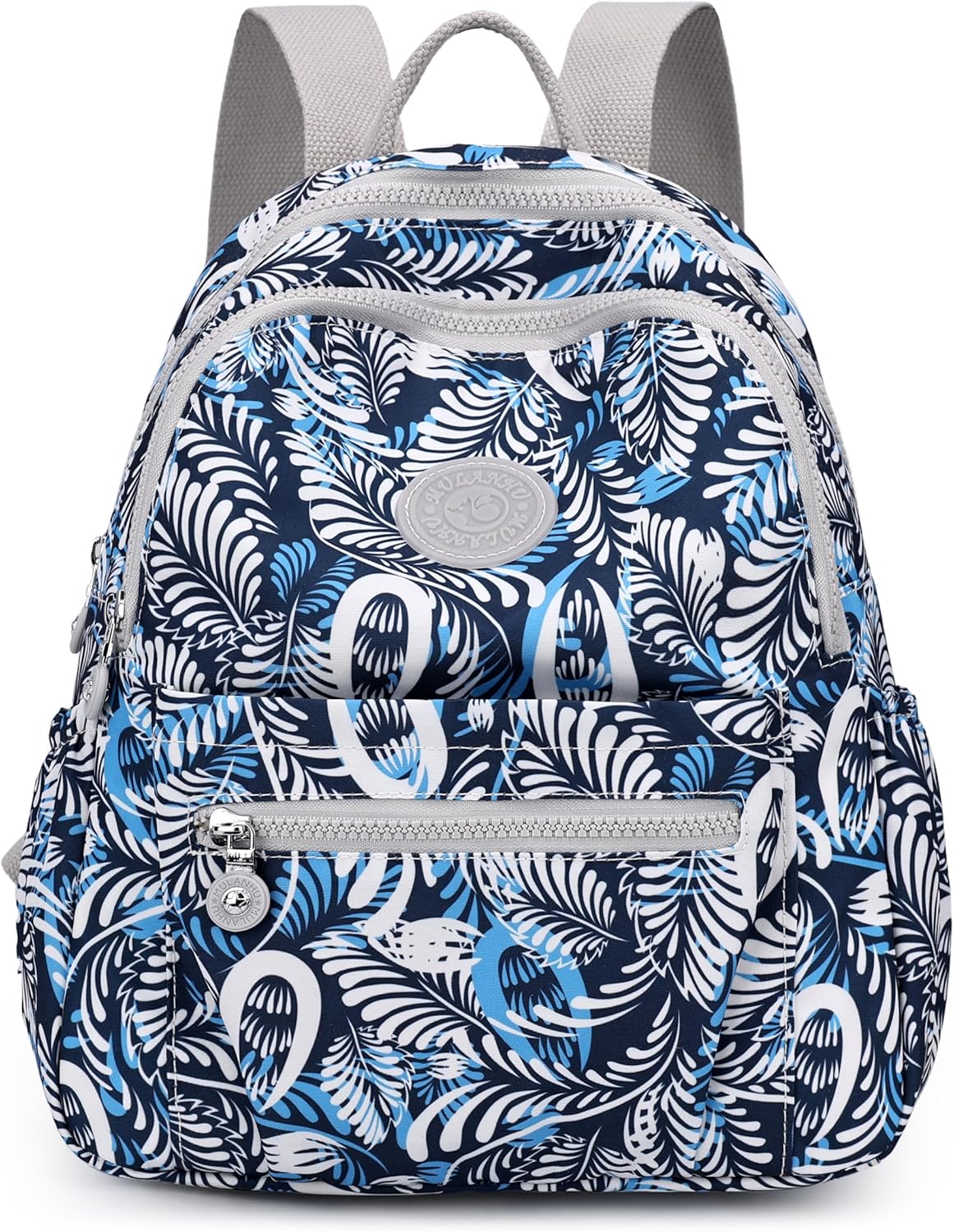 Mini Backpack Purse for Women,Small Nylon backpacks for Ladies Backpacks Women Anti Theft Travel Bag (Flower Flower)