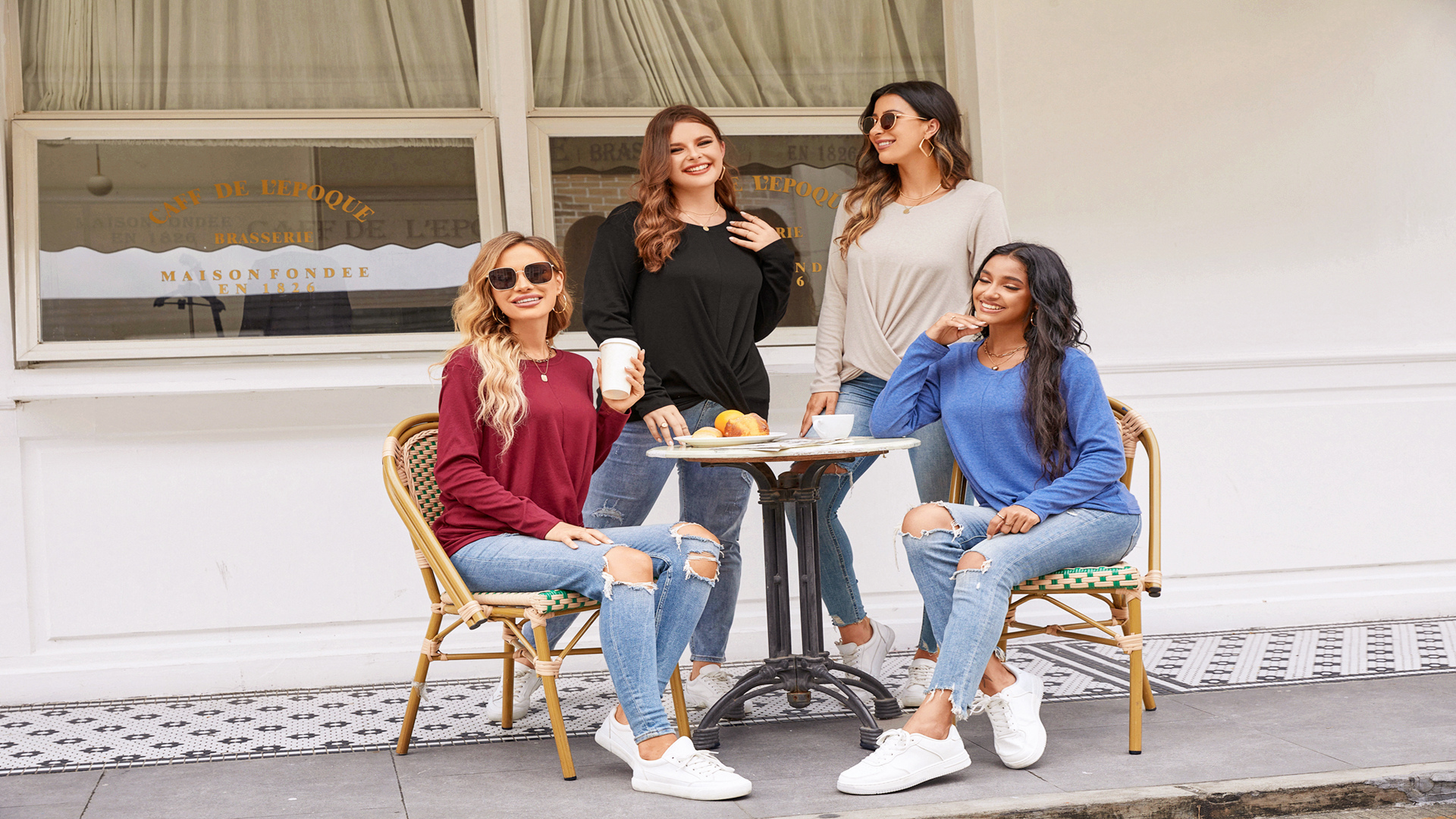 HOTGIFT Womens Tunic Tops Long Sleeve Shirts Fall Winter HOTGIFT Womens Tunic Tops Long Sleeve Shirts Fall Winter