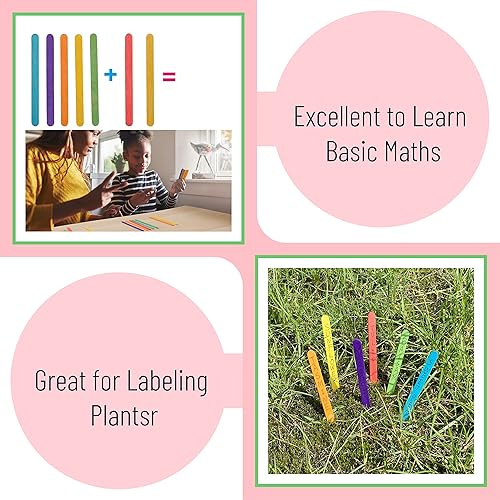 Vista 7 de Mr. Pen - Palitos de paletas de colores, palitos de madera de colores arcoíris para manualidades, paquete de 200, 4.5 pulgadas, suministros