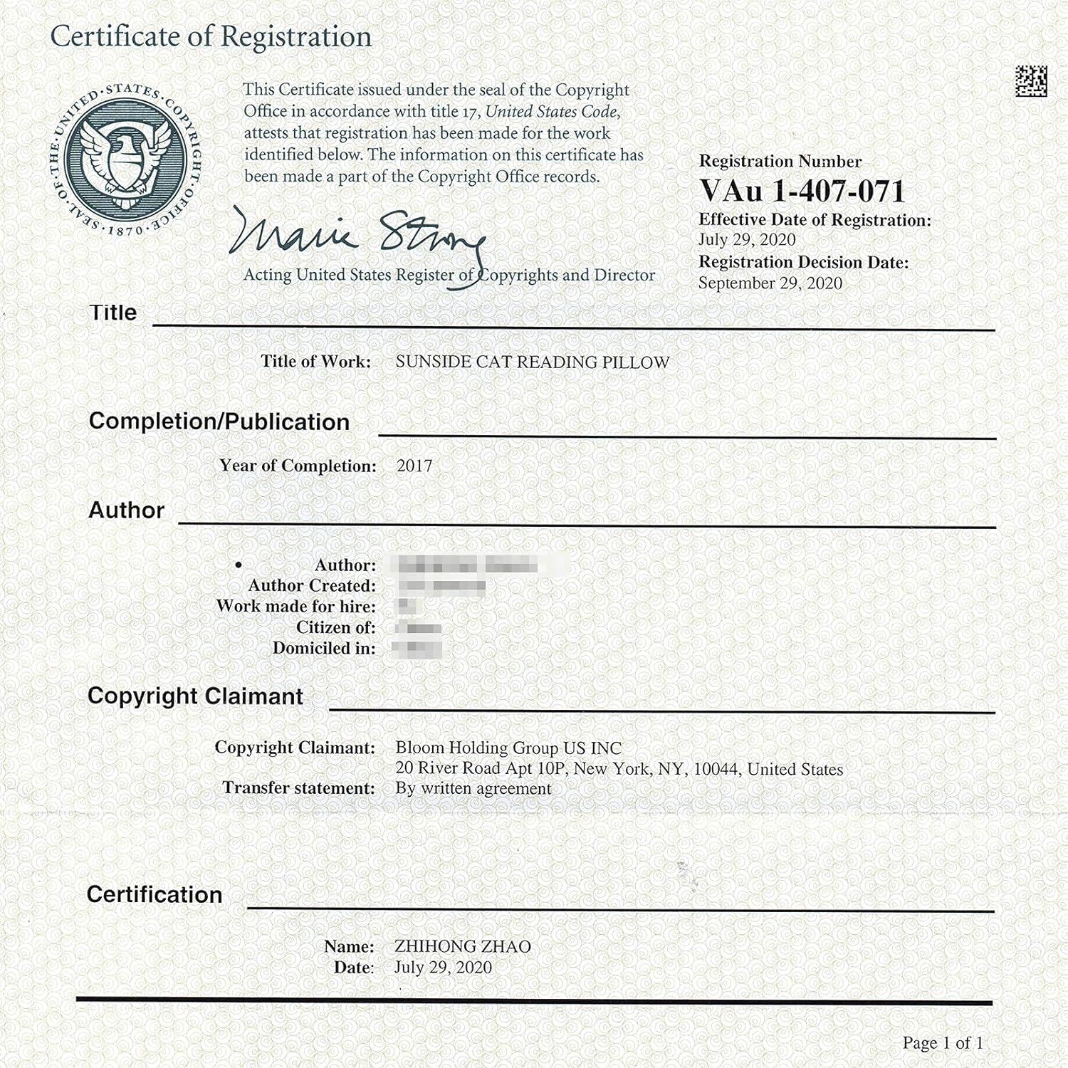 SUNSIDE Reading Pillow with Cat Design,Back Pillows for Sitting in Bed,Shredded Memory Foam Bed Rest Pillow with Arms,Suitable for Reading,Relaxing,Watching TV,Gaming,Apply to Adult and Children