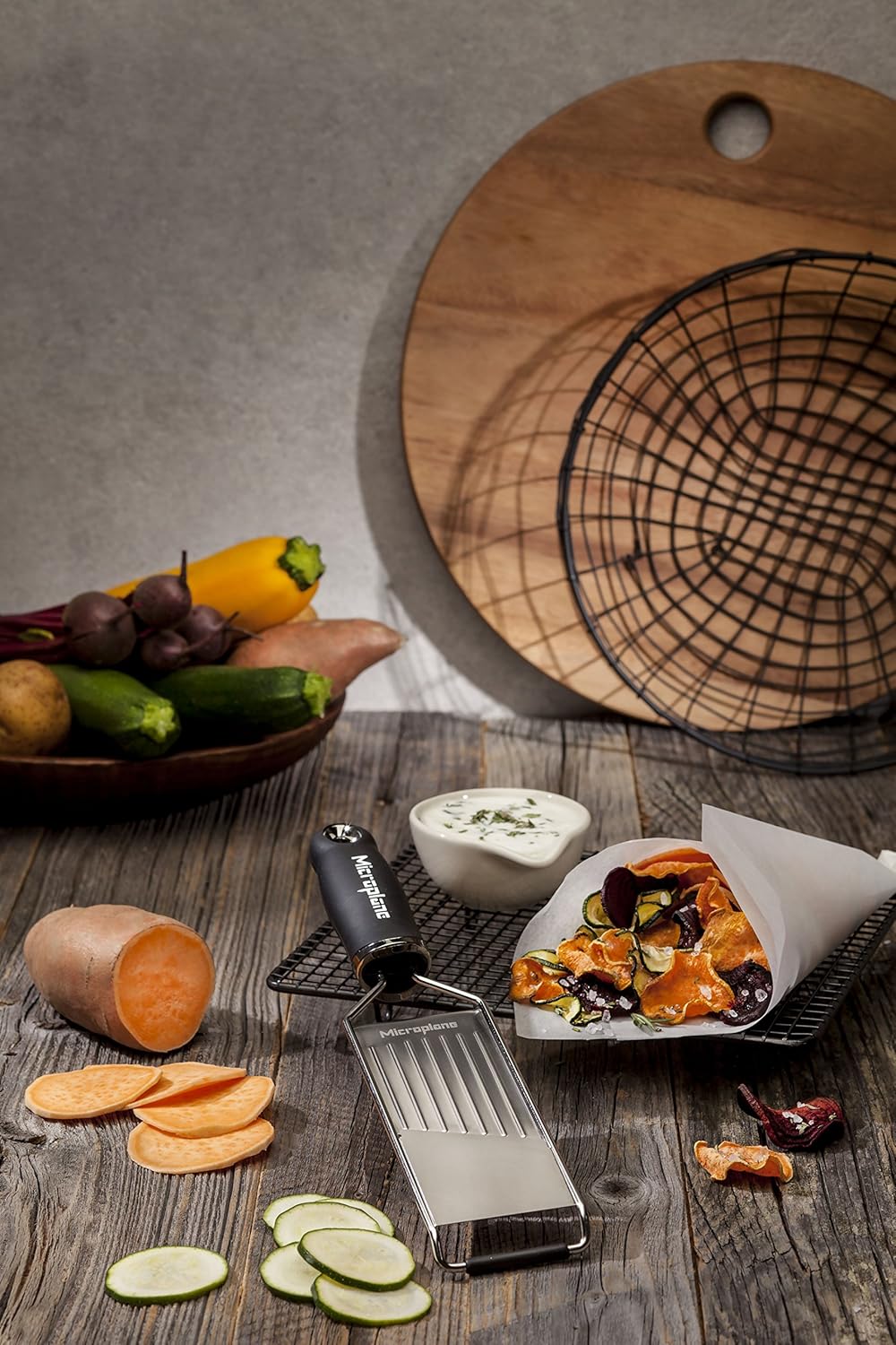 Microplane 45044E Grater Gourmet Slicer, one size, silver