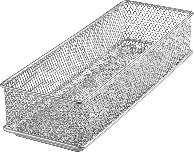 Golden Home Mesh Drawer Organizer Basket - Large Open Iron Storage Bin For Kitchen, Bathroom, Cabinet - View #2