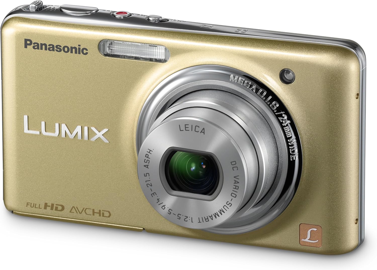 Panasonic Lumix DMC-FX78 12.1 MP Digital Camera with 5x f/2.5 Ultra Wide Angle Optical Image Stabilized Zoom Lens and 3.5-Inch Touch LCD (Gold)