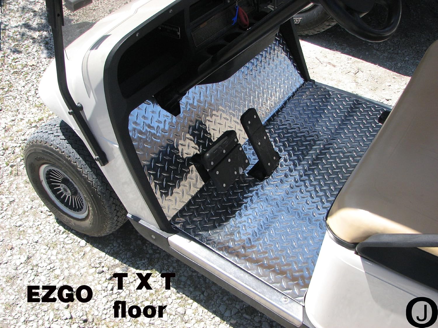 J & O Carts Parts Ezgo TXT Golf cart Diamond Plate Floor