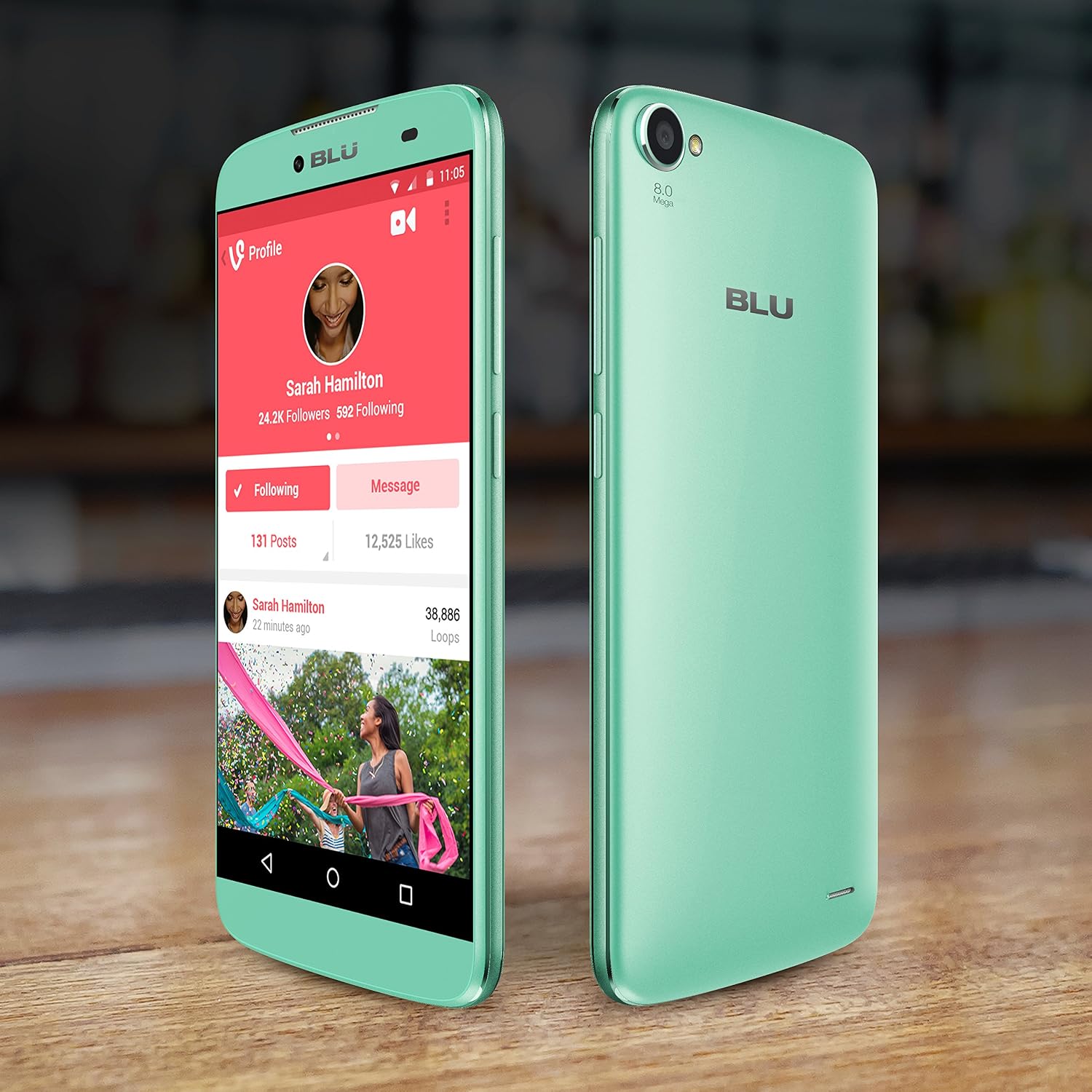 BLU Dash X Plus - Unlocked 5.5" Smartphone - US GMS -Green