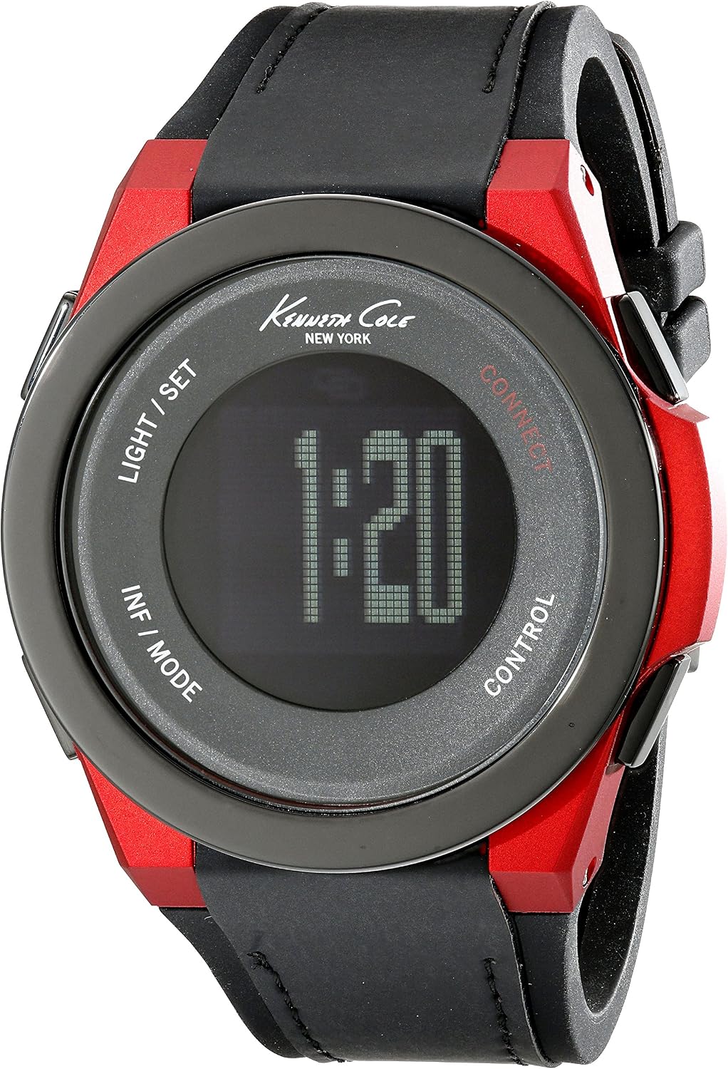 Kenneth Cole New York Unisex 10022807 KC Connect- Technology Digital Display Japanese Quartz Black Watch