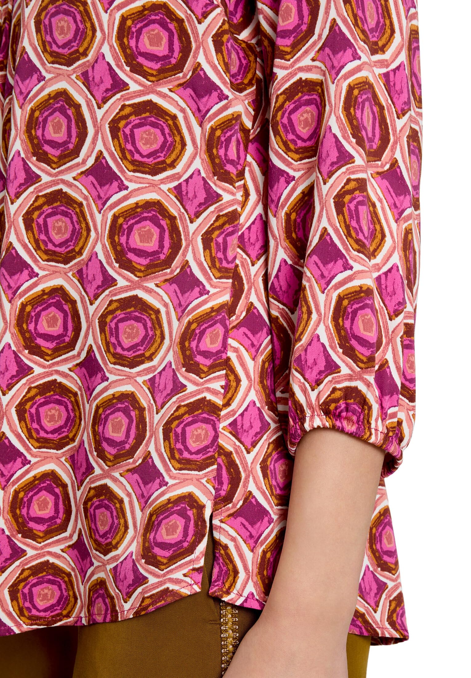 Cartoon Damen Bluse Kurz 3/4 Arm Bluse