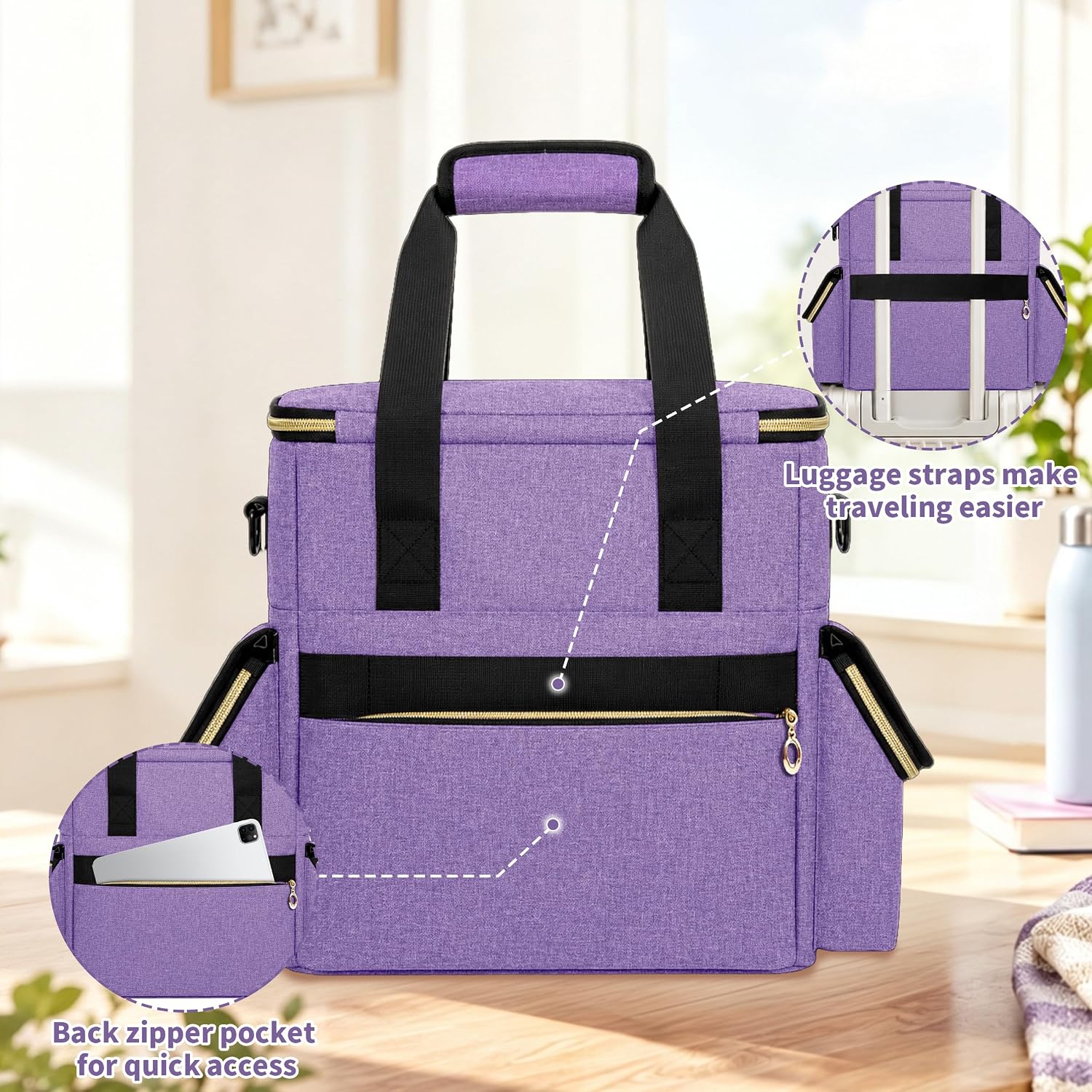 GDNasist Large Medicine Bag Organizer, Medical Bag with 2 Removable Pouches
