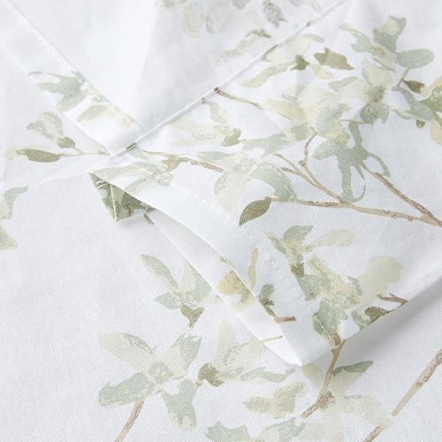 Vista 41 de Laura Ashley - Cenefa superior de algodón, elegante y ligero tratamiento de ventana para decoración del hogar (amarillo Cassidy, 86 x 15 pulgadas)