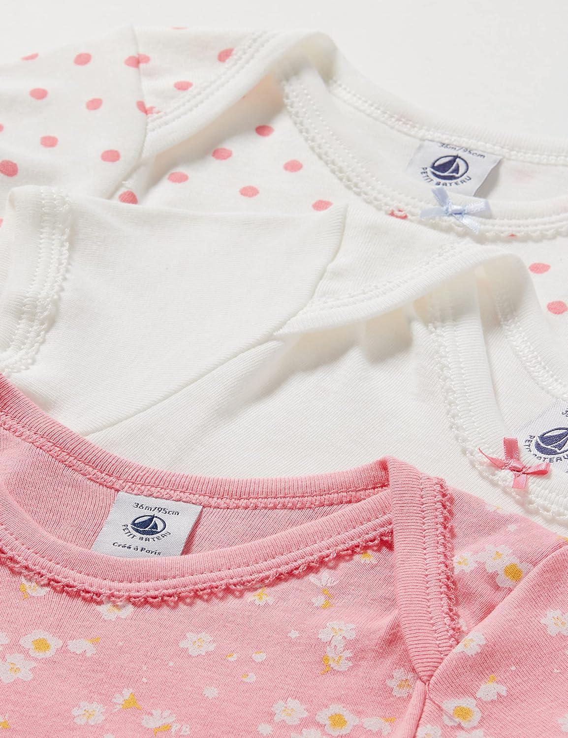 Petit Bateau Abbigliamento Intimo Pacco da 3 Bimbo lencicol Prima infanzia  Moda