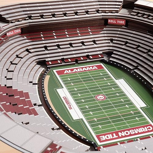 Miniatura 3 de YouTheFan NCAA - Arte de pared con vista al estadio de 25 capas