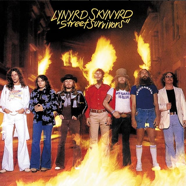 Street Survivors por Lynyrd Skynyrd, capa do álbum