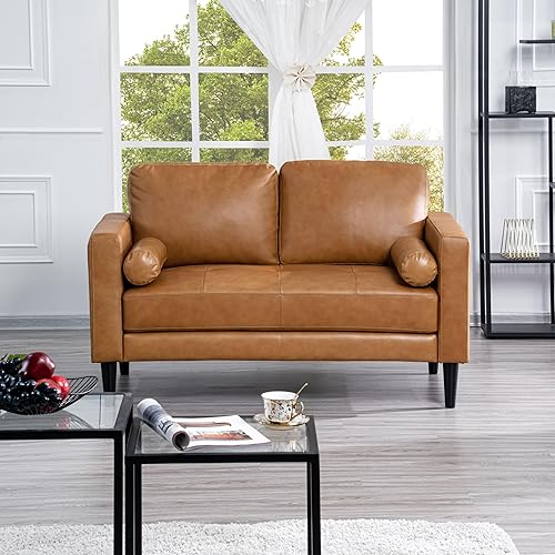 Naomi Home Marisa - Sofá tapizado para sala de estar, silla de mediados de siglo, sillón moderno con brazos, sillas de lectura para dormitorio