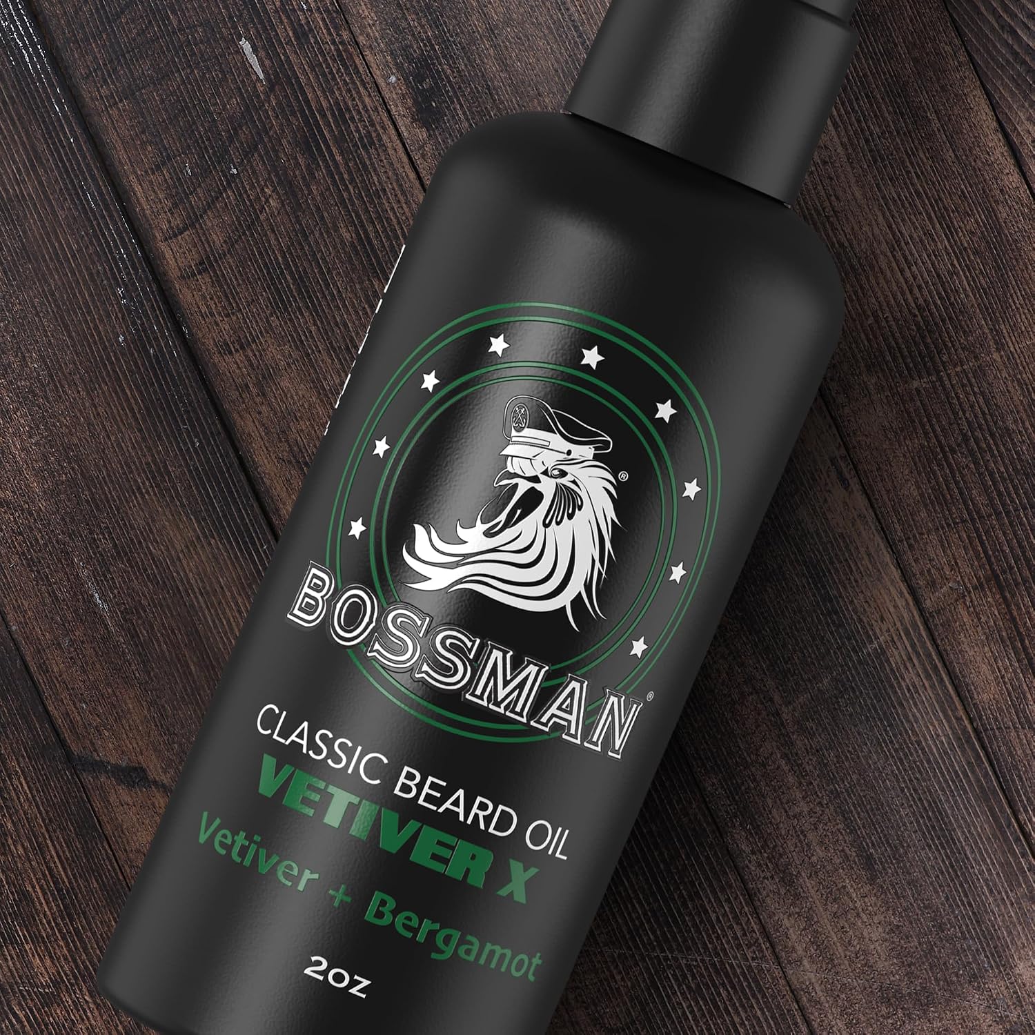 Bossman Classic Beard Oil for Men - Pump Style (2 oz) - Vetiver X Scent image 4