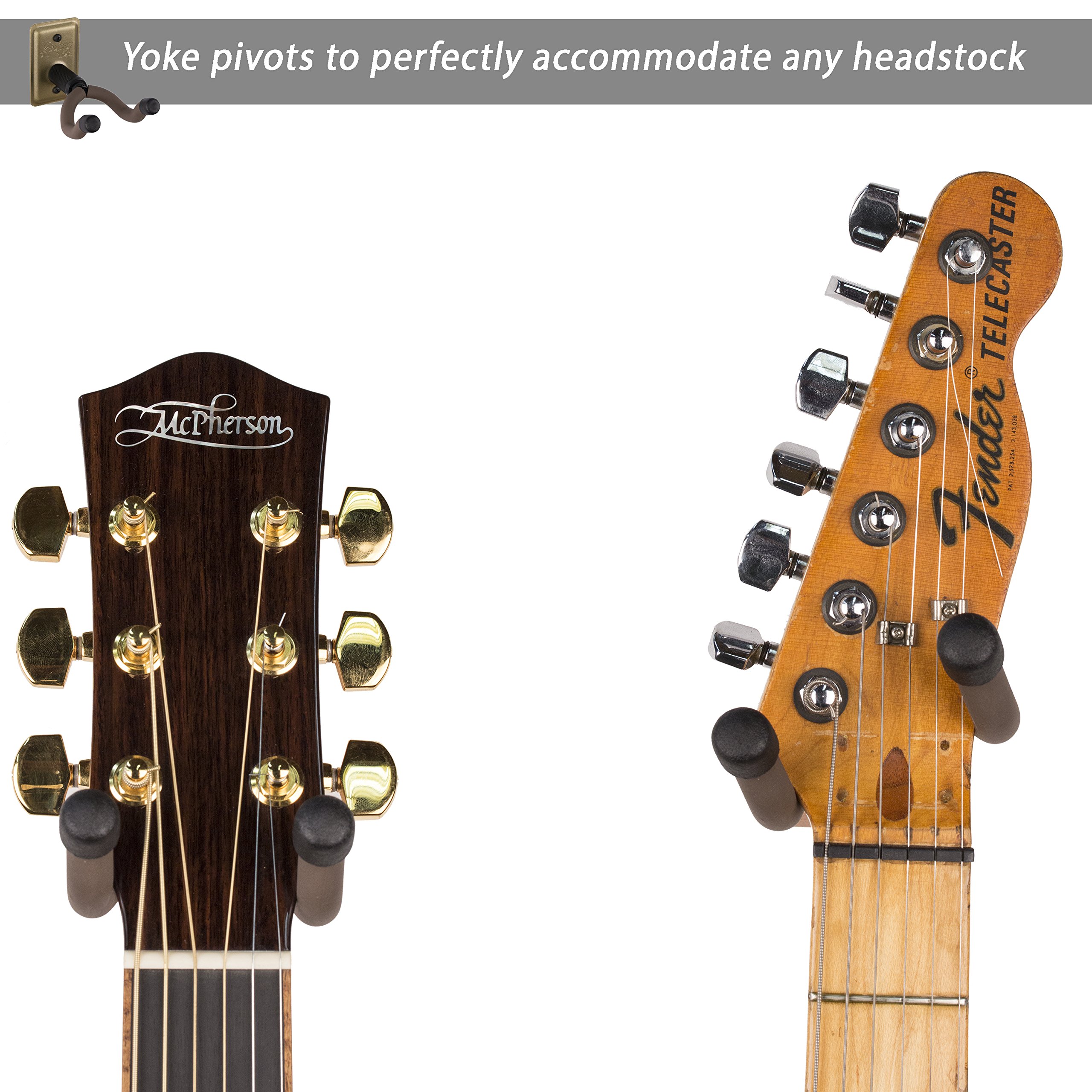 String Swing Support de guitare – Support pour guitares électriques, acoustiques et basses – Accessoires muraux pour la maison ou le studio – Instruments de musique sûrs sans étui rigide Drapeau