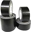 COSIMIXO 5-Pack Black Heavy Duty Duct Tape, 2 inches x 30 Yards, Strong, Flexible, No Residue, All-Weather and Tear by Hand - Bulk Value for Repairs, Industrial, Professional Use