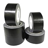 COSIMIXO 5-Pack Black Heavy Duty Duct Tape, 2 inches x 30 Yards, Strong, Flexible, No Residue, All-Weather and Tear by Hand - Bulk Value for Repairs, Industrial, Professional Use