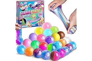 FunKidz 25 Variety Slime Balls Sensory Toys for Kids Boys Girls 6-12