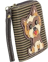 Vista 4 de CHALA Yorkshire - Cartera con cremallera, bolsa de mano, juego de regalo para amantes de los perros, Solo billetera