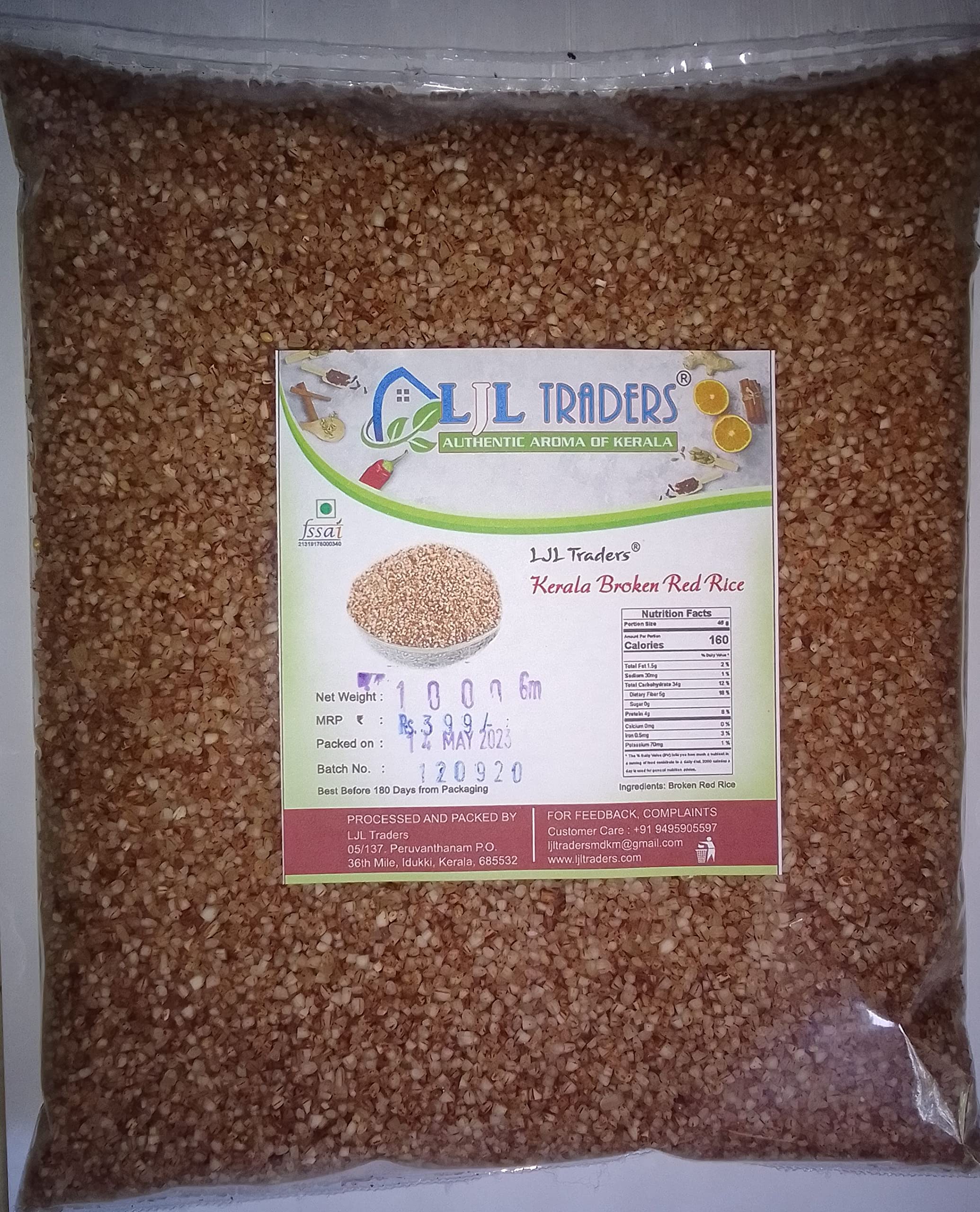 LJL Traders Kerala Broken Red Rice / Nurukkari/ Podiari for Porridge (Product of Kerala) - 1 kg (B08KPY32M7) Amazon Price History, Amazon Price Tracker