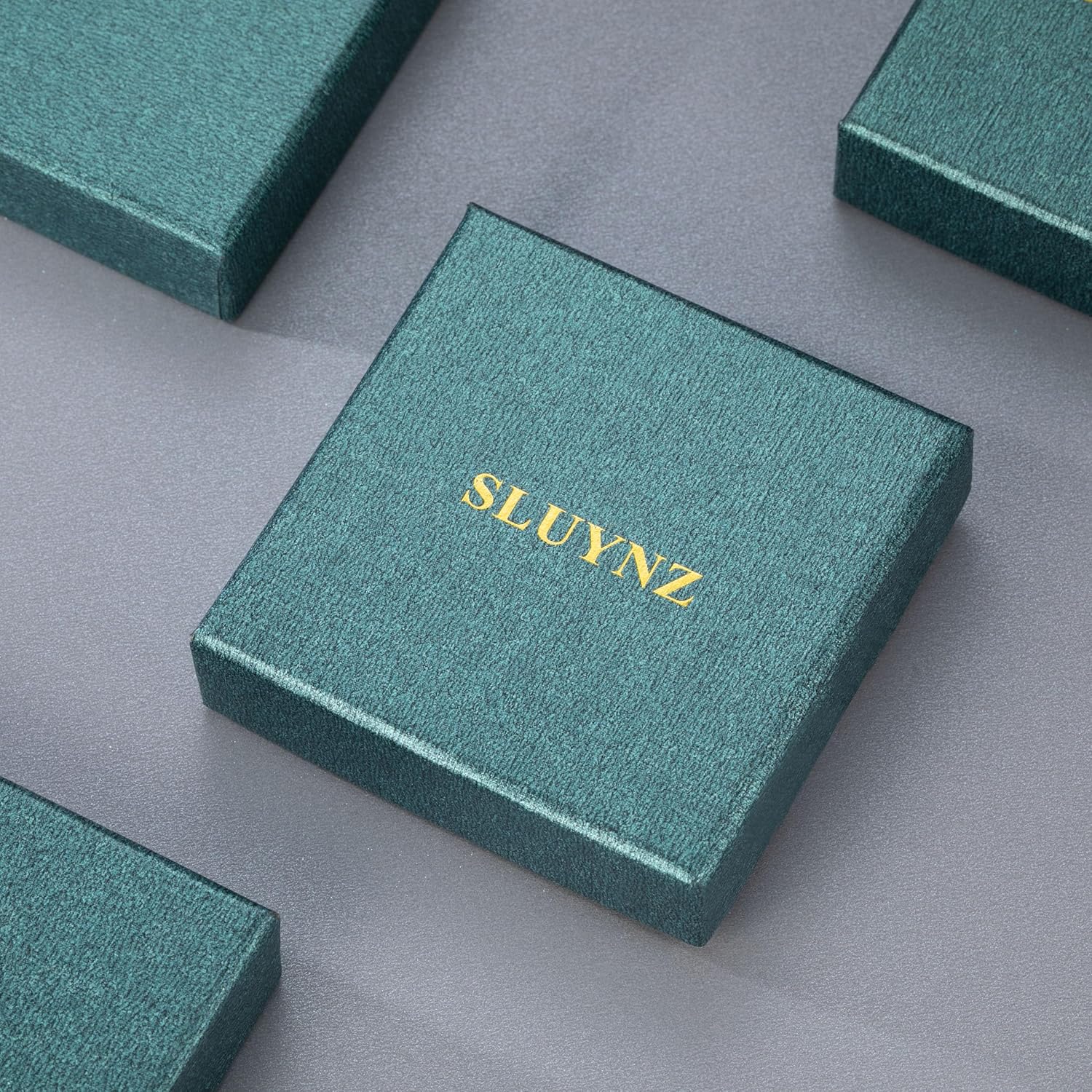 SLUYNZ 925 Sterling Silver Green CZ Bow Hoop Earrings for Women Teen Girls Love Bow Hoop Earrings Huggie - Image 7