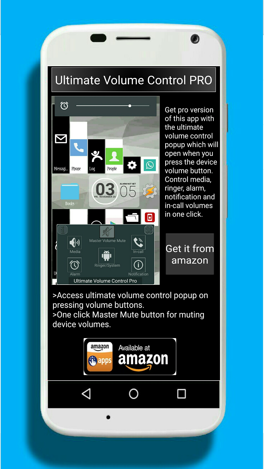 Ultimate Volume Control Free App on Amazon Appstore