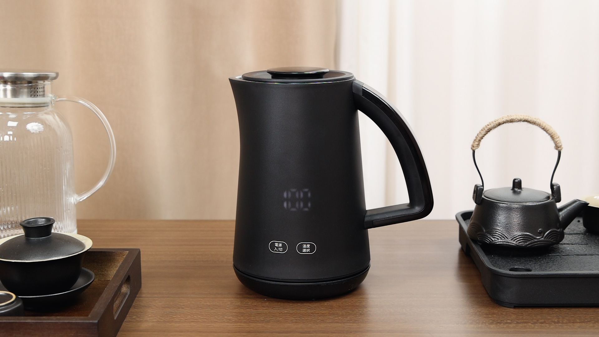 Amazon | Aliliy 電気ケトル 電気ポット 小型 7段階温度調節 0.8L