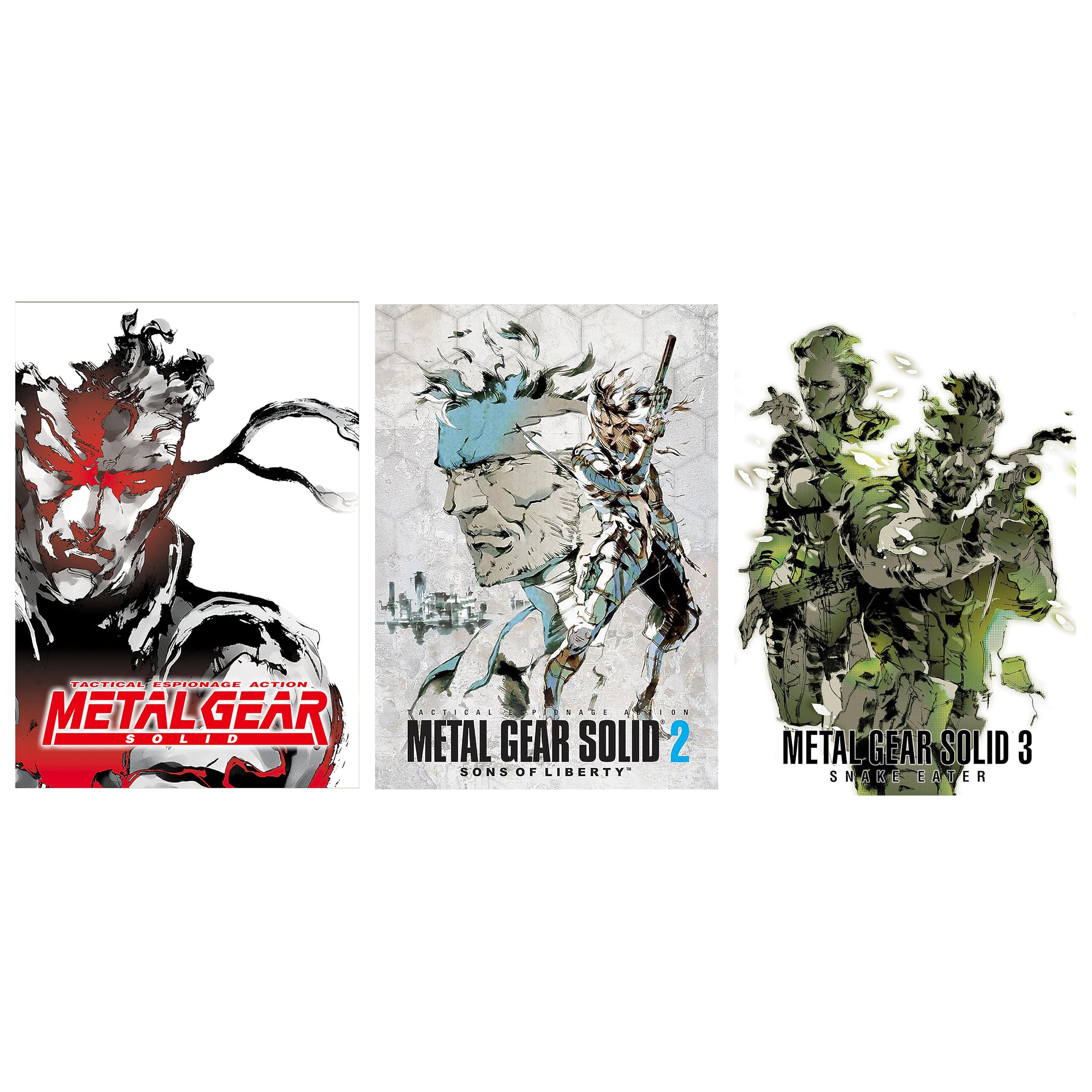 Metal Gear Solid Poster Pack of 3 Sheets A4 (210x297mm) Ideal for