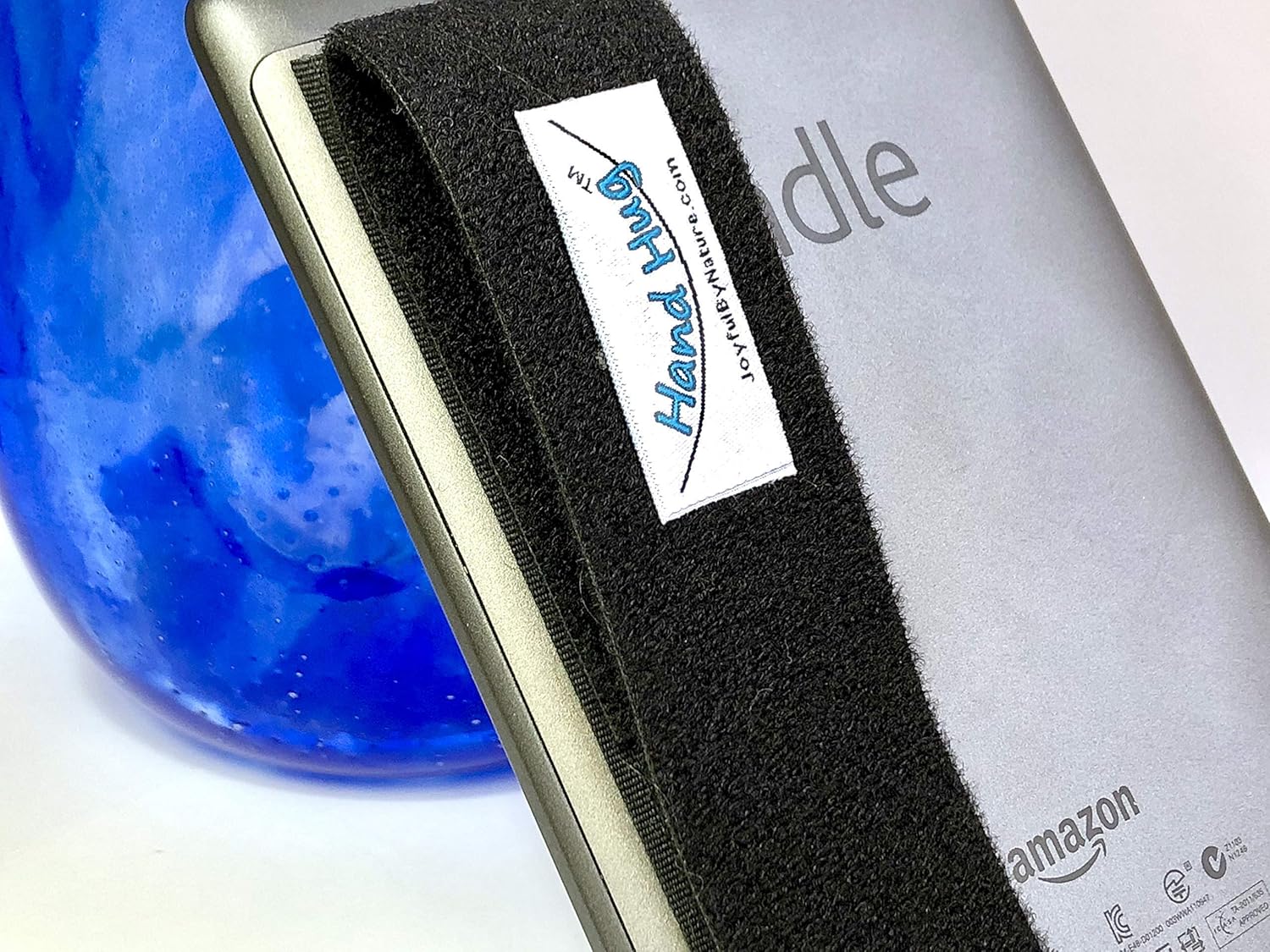 HandHug™ Tablet Grip for Kindle, Nook, Small Tablet – Sleek Portable Handle Strap for Convenient One-Handed Hold and Tap