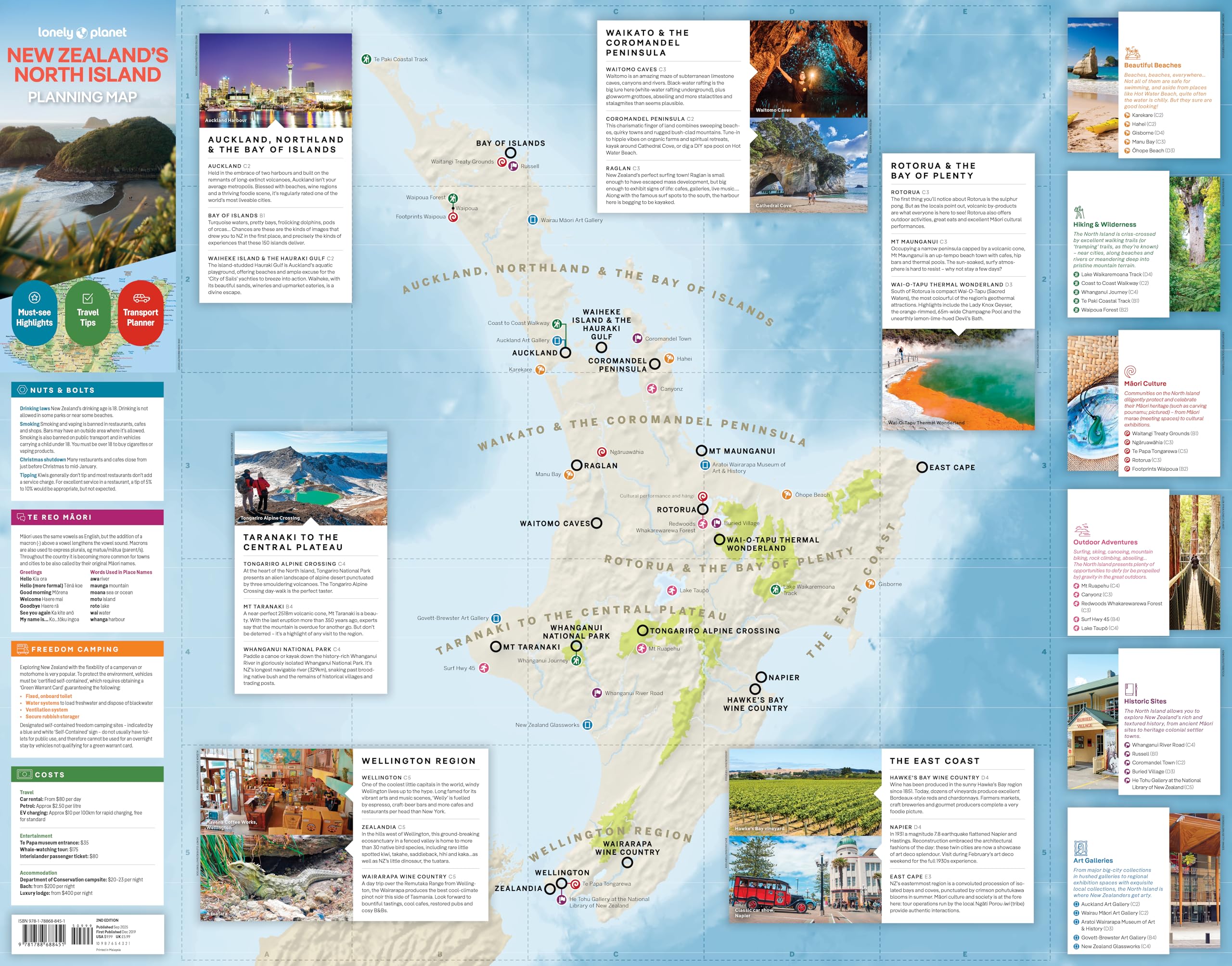New Zealand's North Island Planning Map 2ed -anglais-