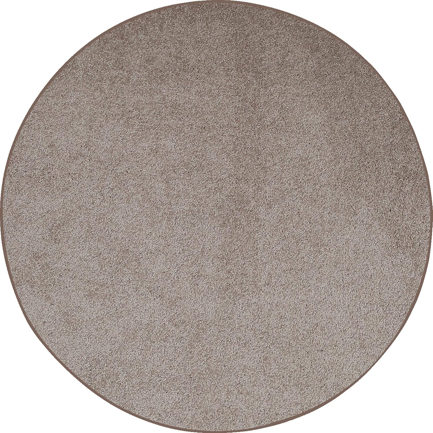 Bright House Solid Color Area Rug Beige - 2' Round,A-DC4-BEIGE-2 Round 2' Round Beige
