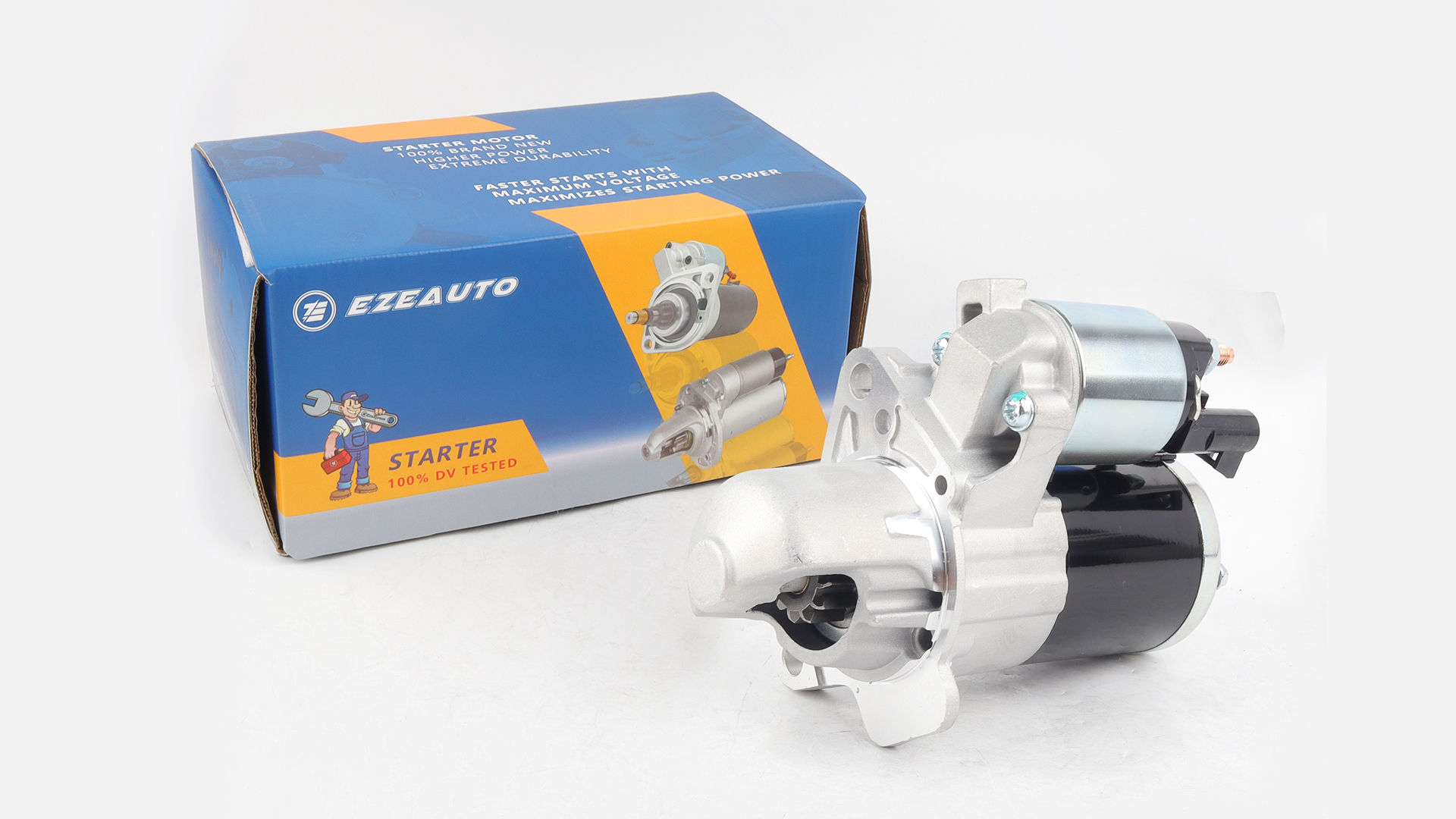 Image of Ezexpreze 17986 New Starter Replacement for Chevy Traverse 09-17, GMC Acadia 07-16, Buick Enclave Lacrosse, Cadillac SRX XTS STS, Impala 12-20, Pontiac Saturn Suzuki 3.0L 3.6L V6 Engine OE#: 12645298